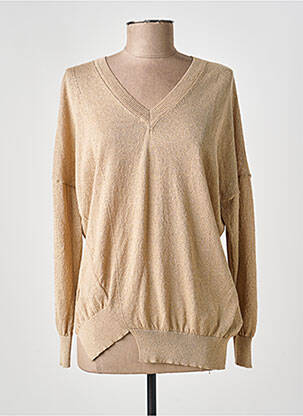 Pull col v manches longues or EVA KAYAN femme