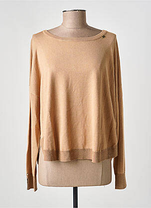 Pull coupe droite manches longues marron GAUDI femme