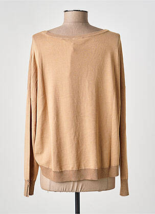 Pull coupe droite manches longues marron GAUDI femme