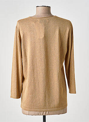 Pull coupe cintrée manches 3/4 or EVA KAYAN femme