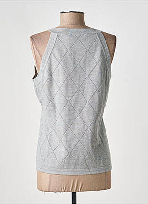 Top stretch sans manche gris LOLA CASADEMUNT femme