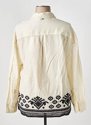 Chemisier coupe droite manches longues beige GAUDI femme