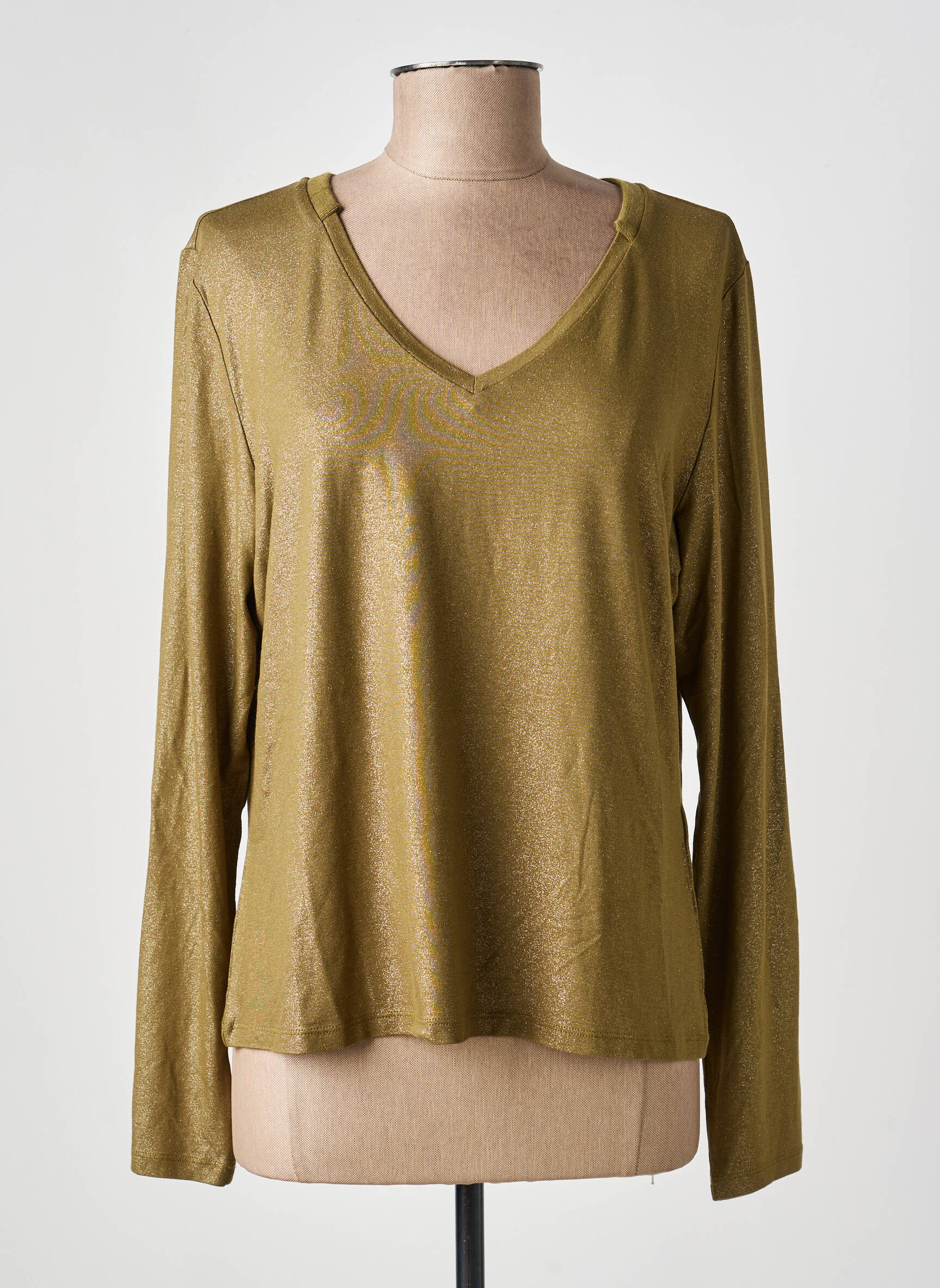 Top manches longues manches longues vert EVA KAYAN femme