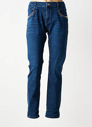Jeans coupe slim taille haute taille haute bleu MOS MOSH femme