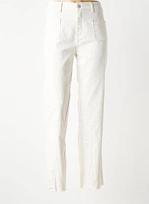 Jeans coupe slim taille normale taille normale blanc EVA KAYAN femme