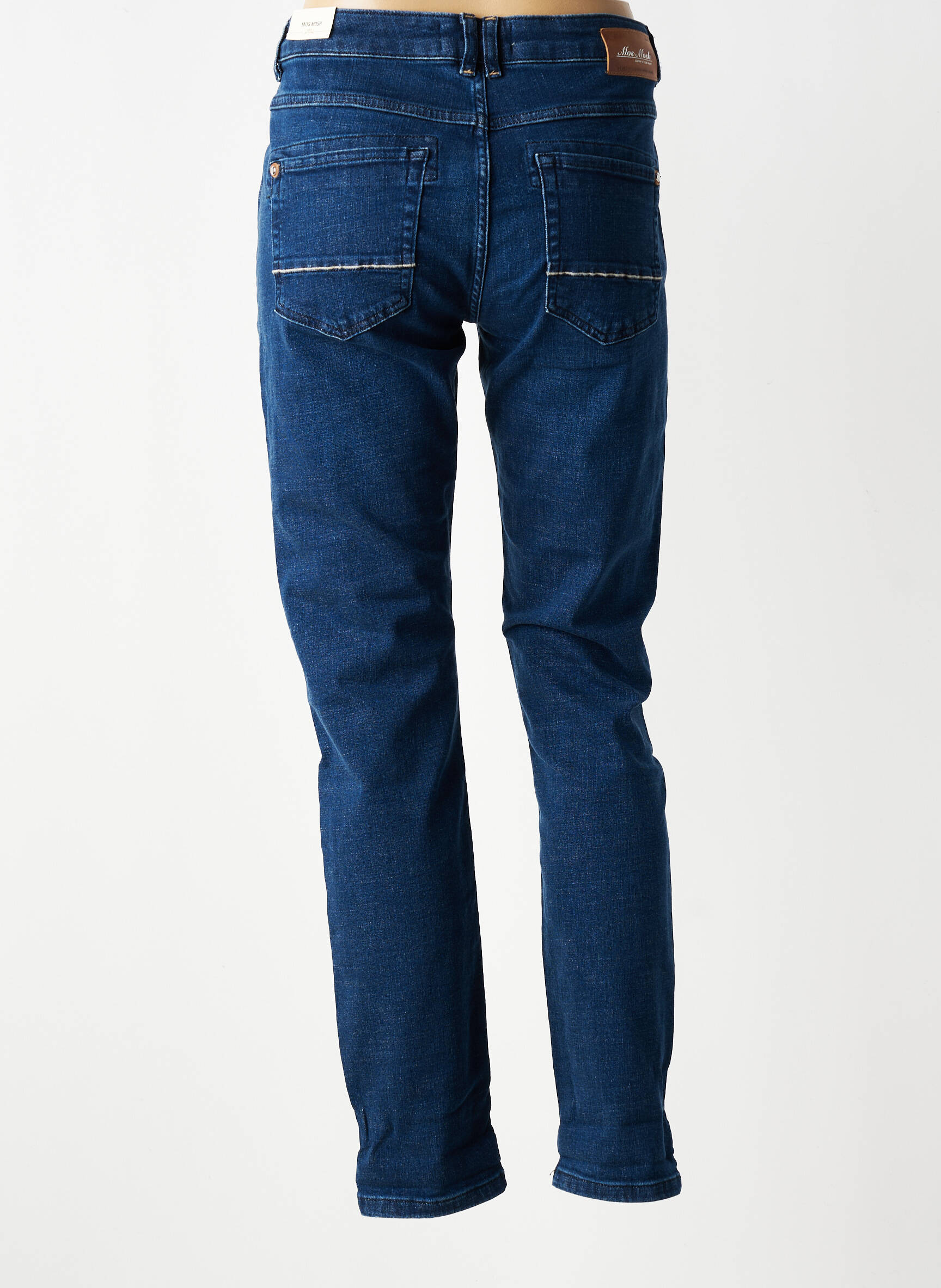 Jeans coupe slim taille haute taille haute bleu MOS MOSH femme