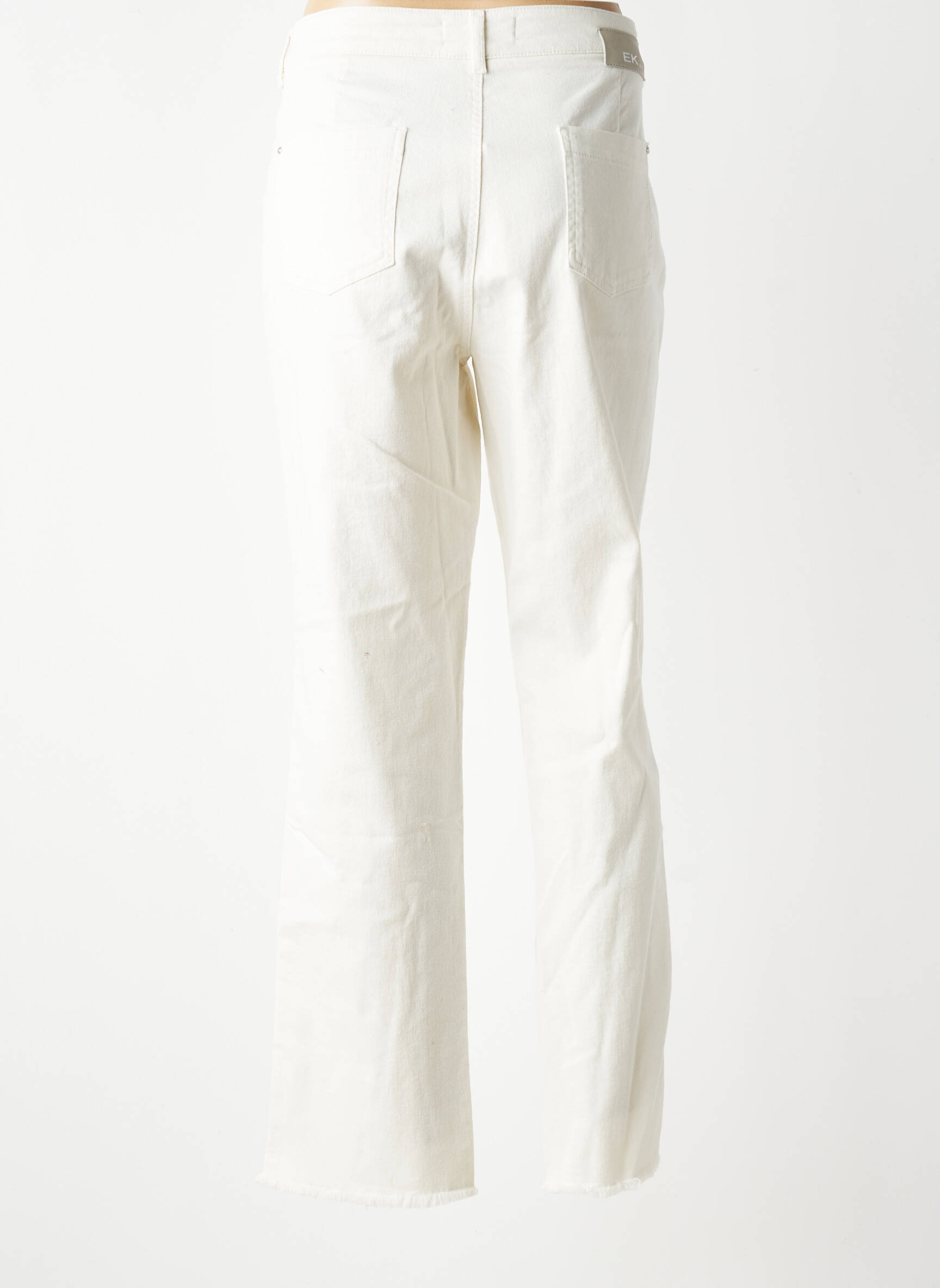 Jeans coupe slim taille normale taille normale blanc EVA KAYAN femme