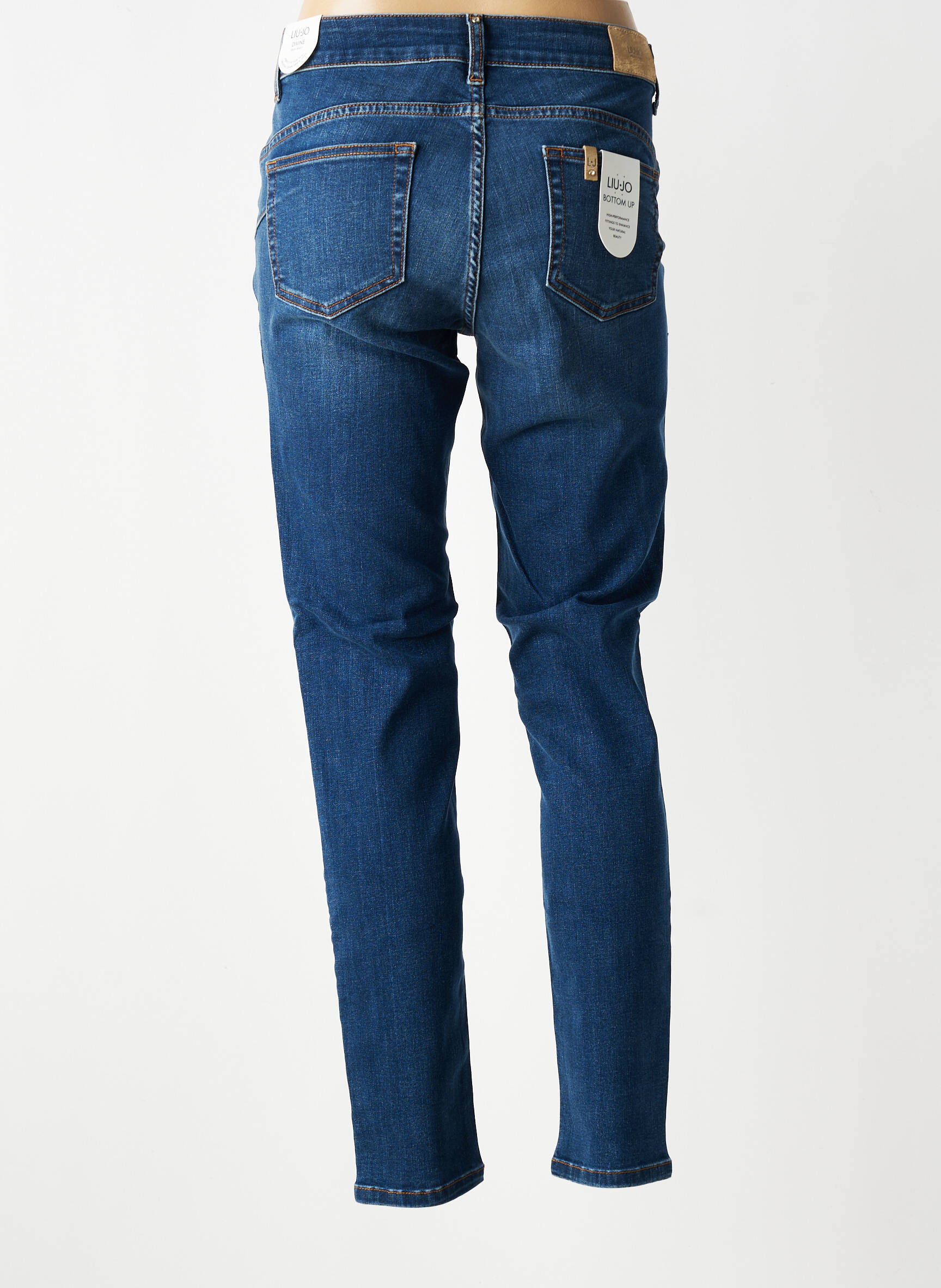 Jeans coupe slim stretch bleu LIU JO femme
