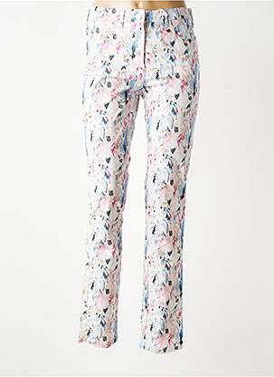 Pantalon slim taille élastique taille normale blanc TONI femme