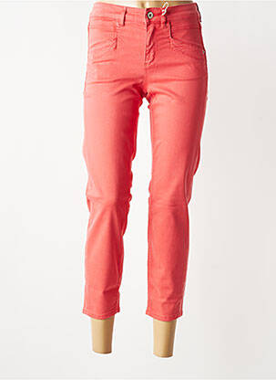 Pantalon 7/8 stretch taille normale orange TONI femme