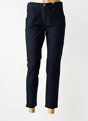 Pantalon 7/8 taille élastique taille normale bleu TONI femme
