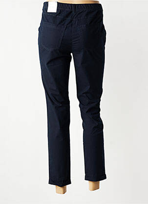 Pantalon 7/8 taille élastique taille normale bleu TONI femme