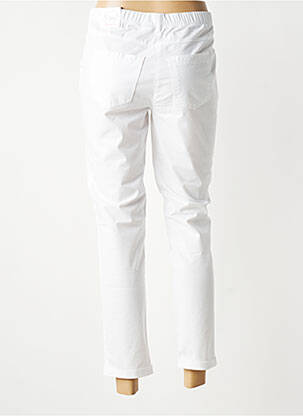 Pantalon 7/8 taille élastique taille normale blanc TONI femme