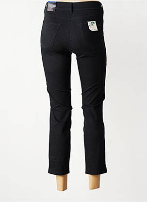Pantalon 7/8 tissage popeline taille normale noir TONI femme