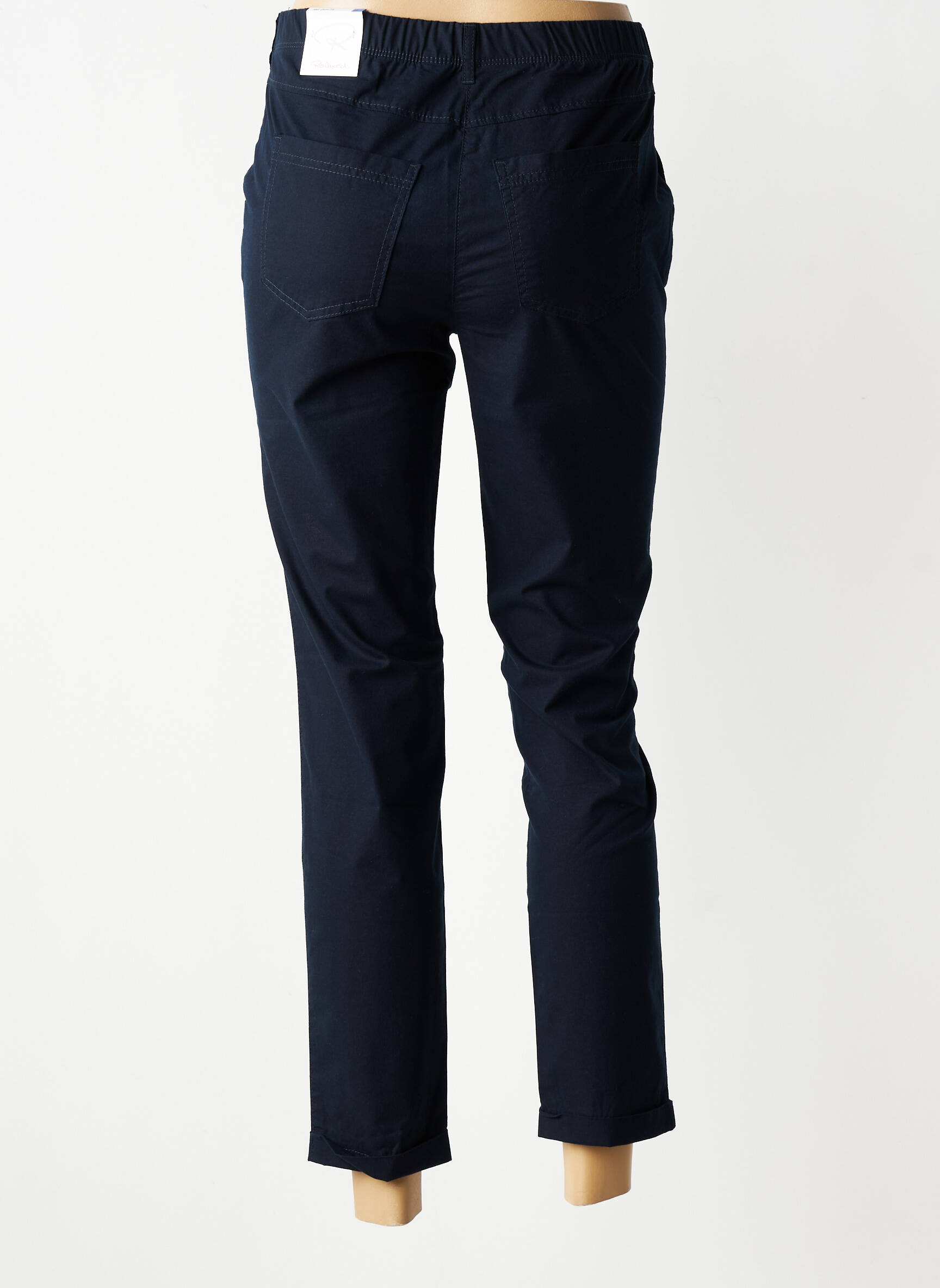 Pantalon 7/8 taille élastique taille normale bleu TONI femme