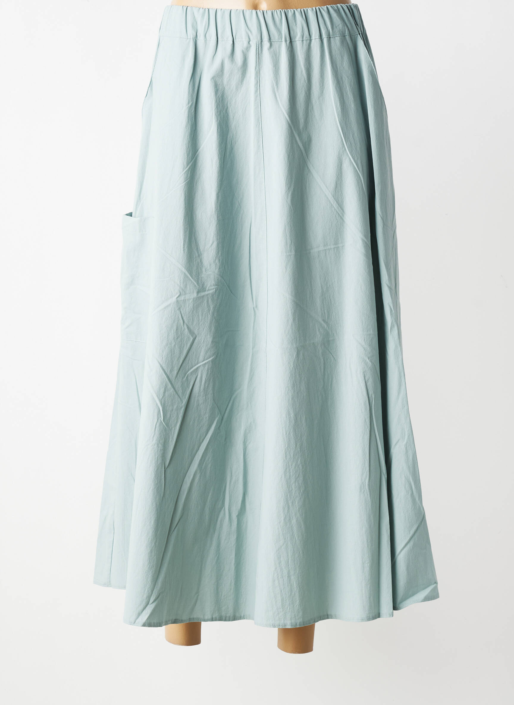Jupe longue taille normale bleu ANDAM femme