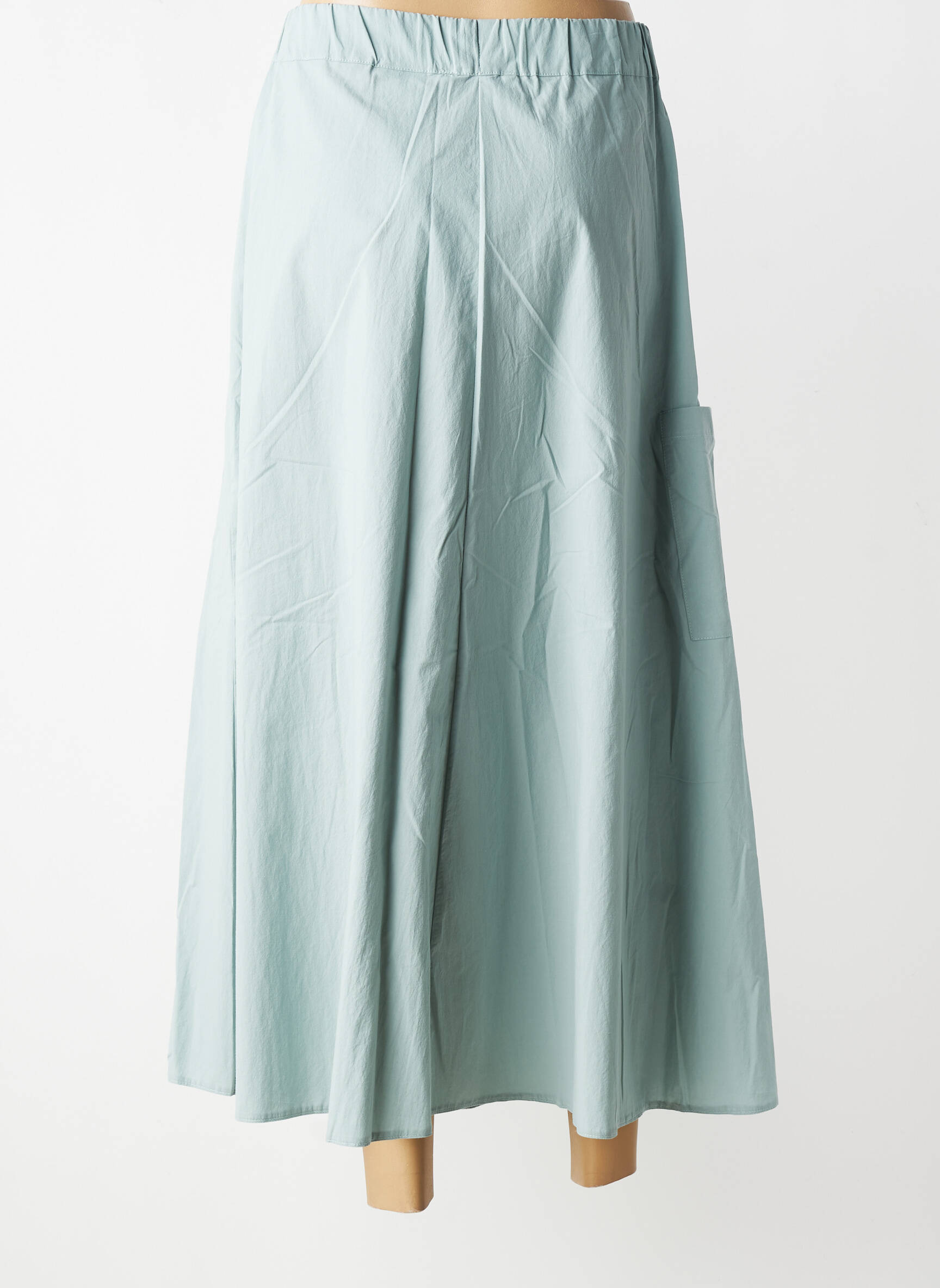 Jupe longue taille normale bleu ANDAM femme