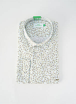 Chemise manches longues imprimé fantaisie blanc MISE AU GREEN homme