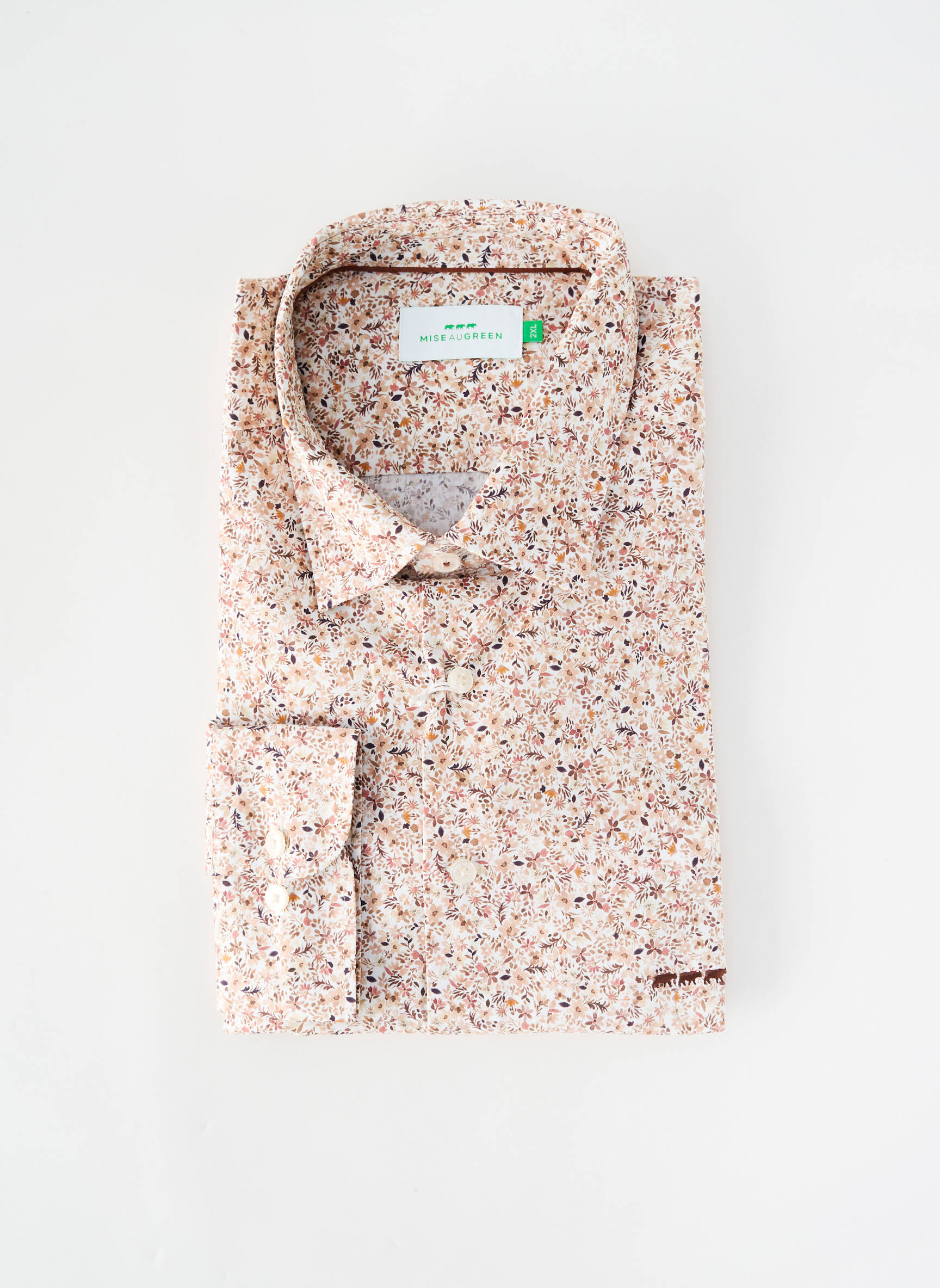 Chemise manches longues coupe droite gris MISE AU GREEN homme