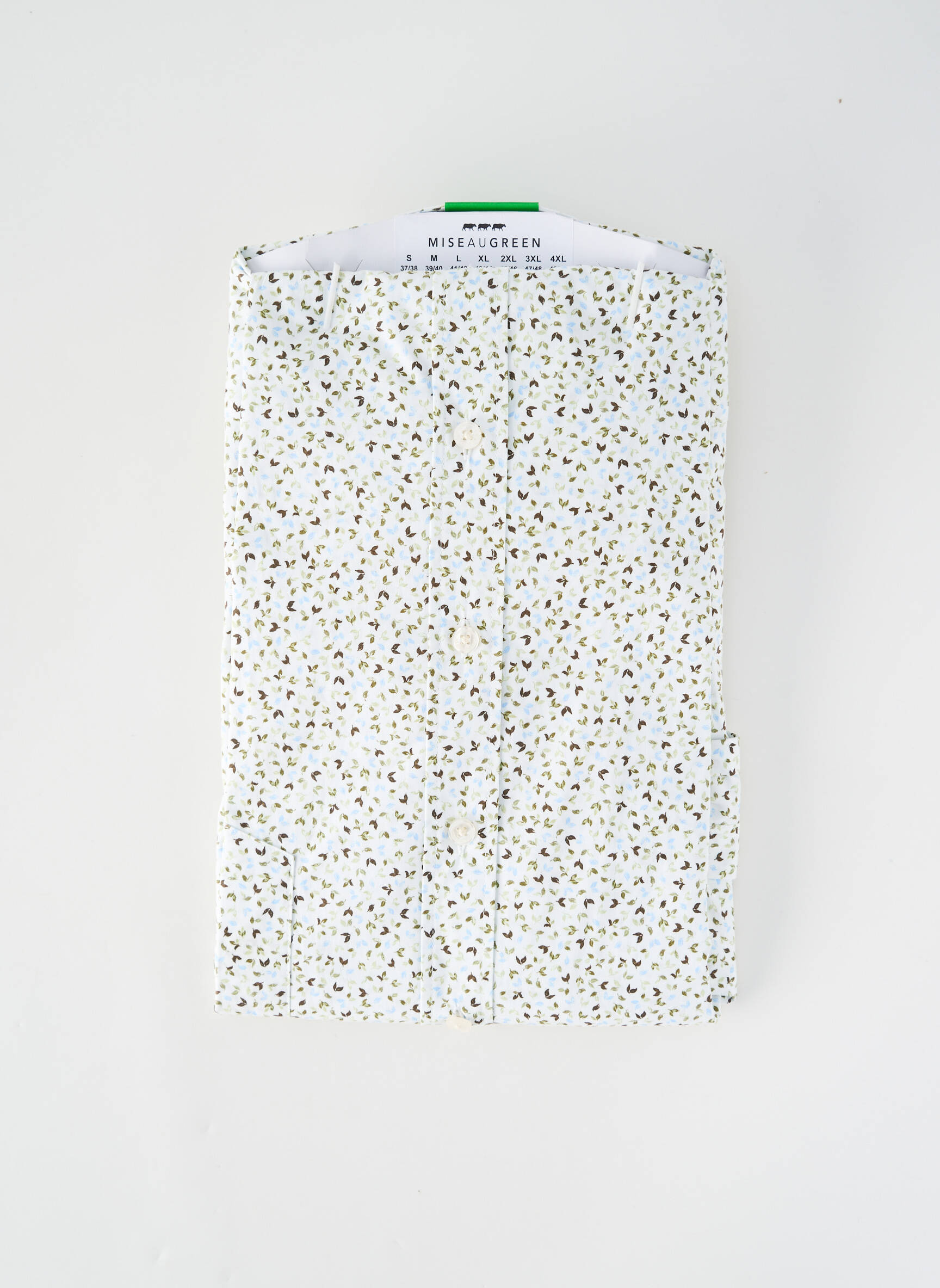 Chemise manches longues imprimé fantaisie blanc MISE AU GREEN homme