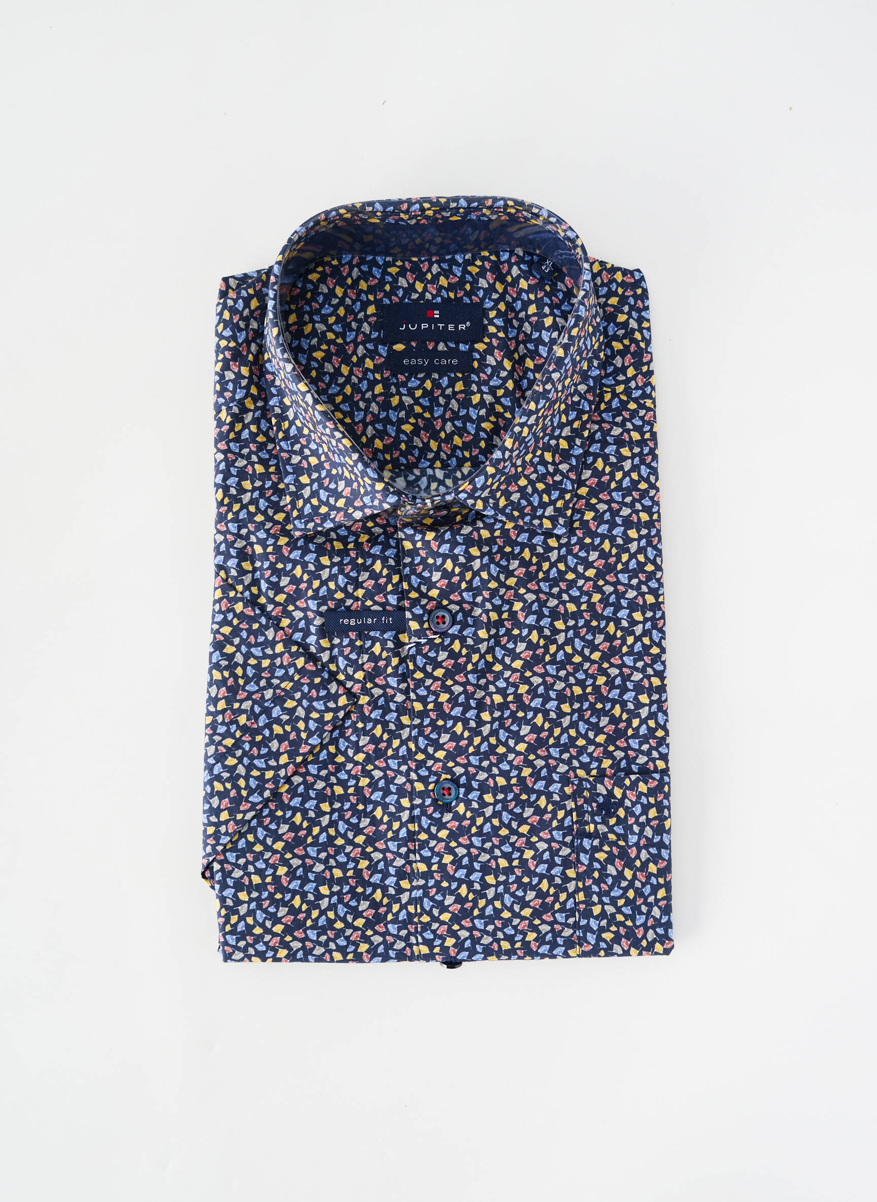 Chemise manches courtes poches bleu JUPITER homme