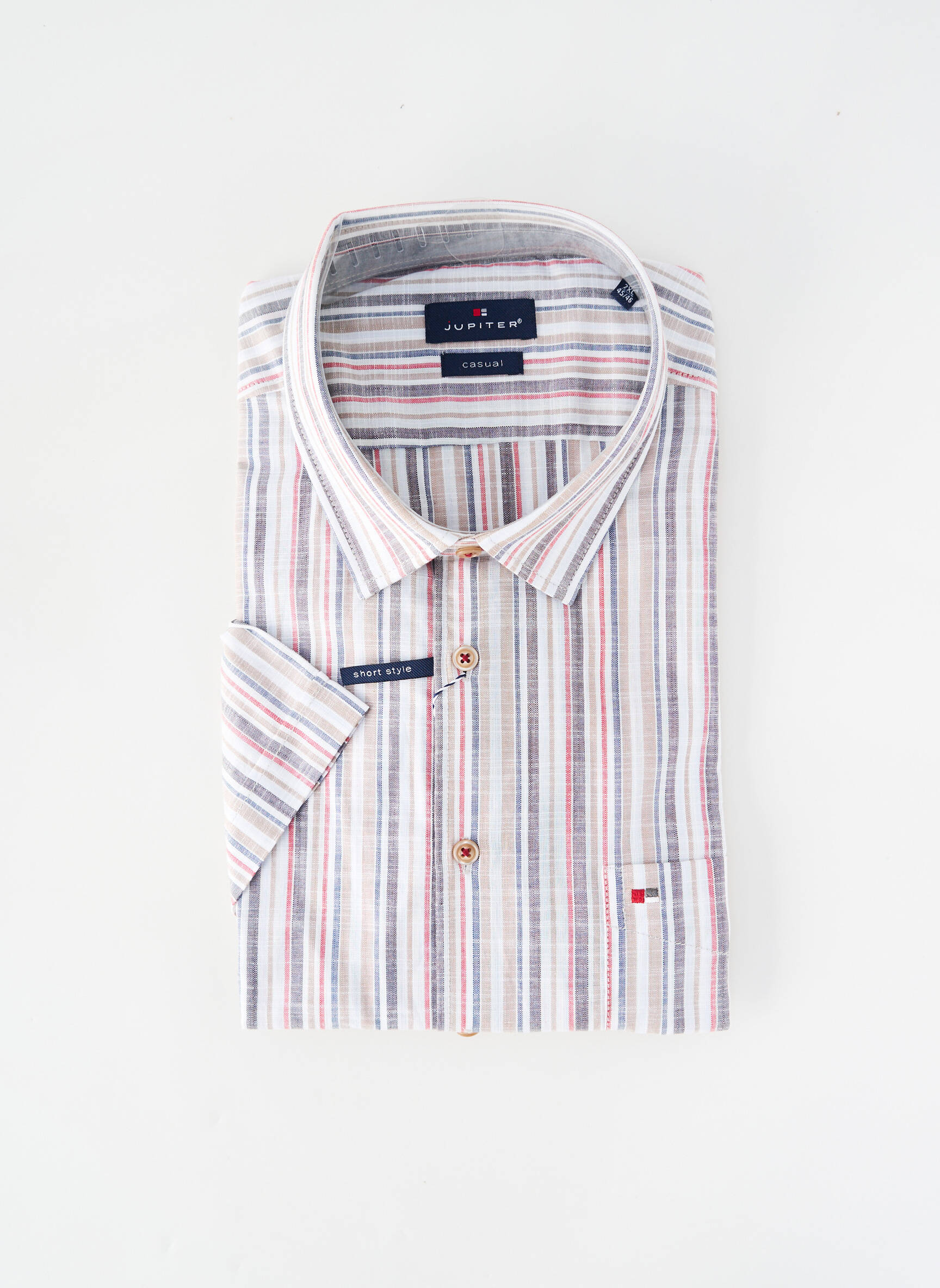 Chemise manches courtes poches blanc JUPITER homme