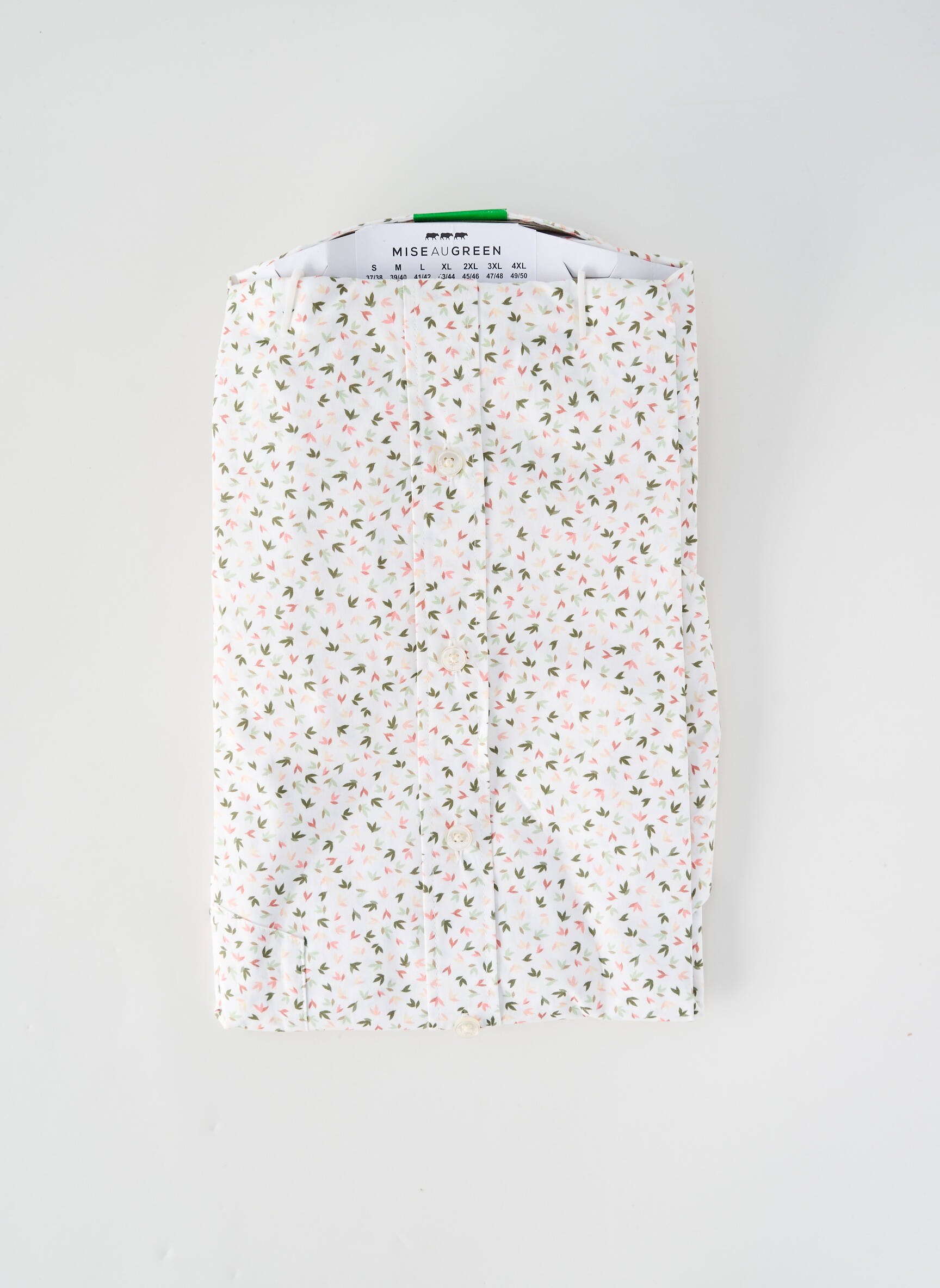 Chemise manches courtes poches blanc MISE AU GREEN homme