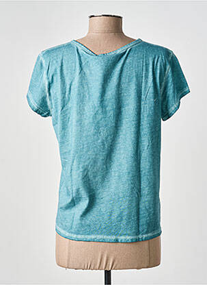 T-shirt coupe droite manches courtes bleu ANDAM femme