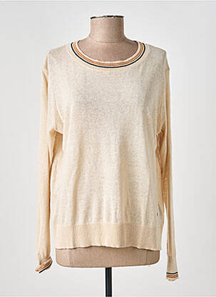 Pull stretch manches longues beige ANDAM femme