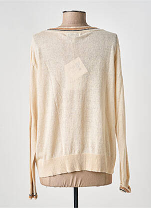 Pull stretch manches longues beige ANDAM femme