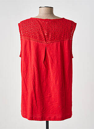 Top stretch sans manche rouge AGATHE & LOUISE femme