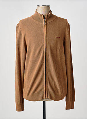 Gilet manches longues manches longues marron MISE AU GREEN homme