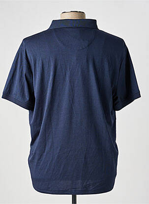 Polo tissage jersey manches courtes bleu COFOX homme