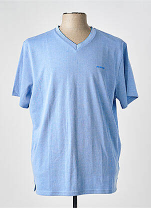 T-shirt coupe cintrée manches courtes bleu MISE AU GREEN homme