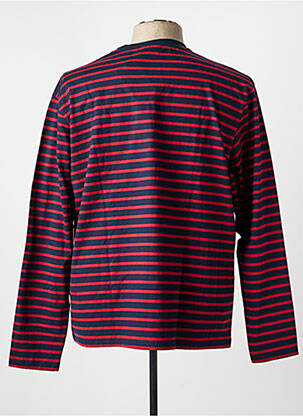 T-shirt coupe cintrée manches longues rouge MISE AU GREEN homme
