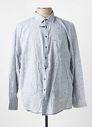 Chemise manches longues poches bleu JUPITER homme