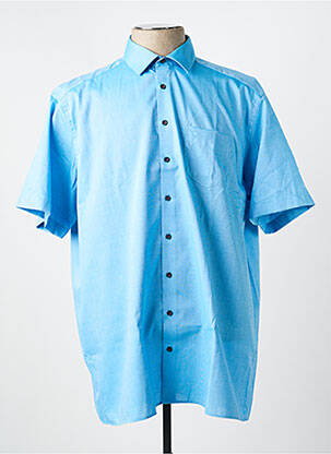 Chemise manches courtes poches bleu JUPITER homme