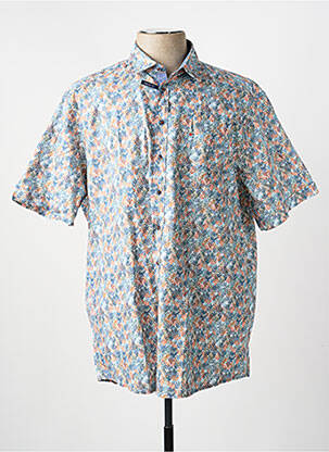 Chemise manches courtes poches bleu JUPITER homme