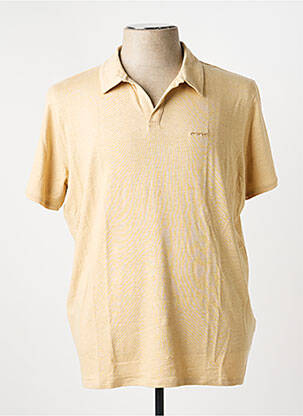 Polo tissage jersey manches courtes beige MISE AU GREEN homme