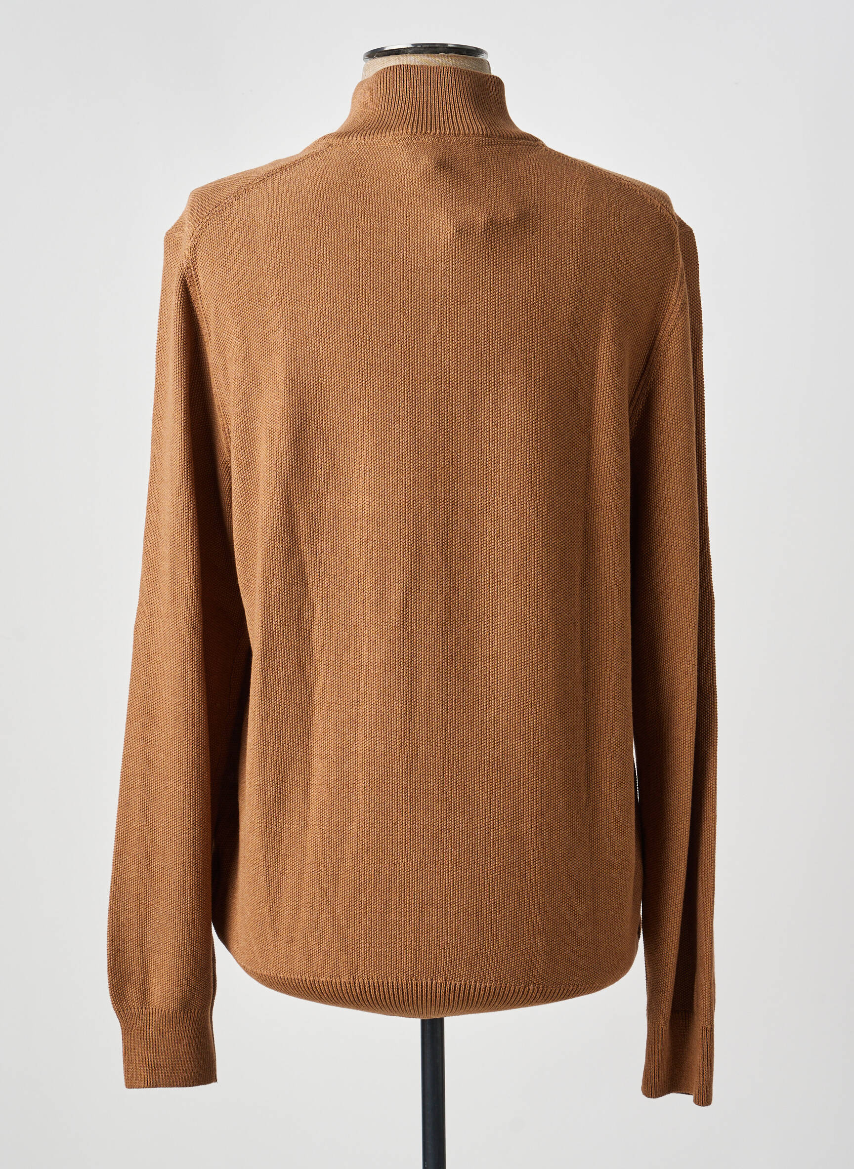 Gilet manches longues manches longues marron MISE AU GREEN homme