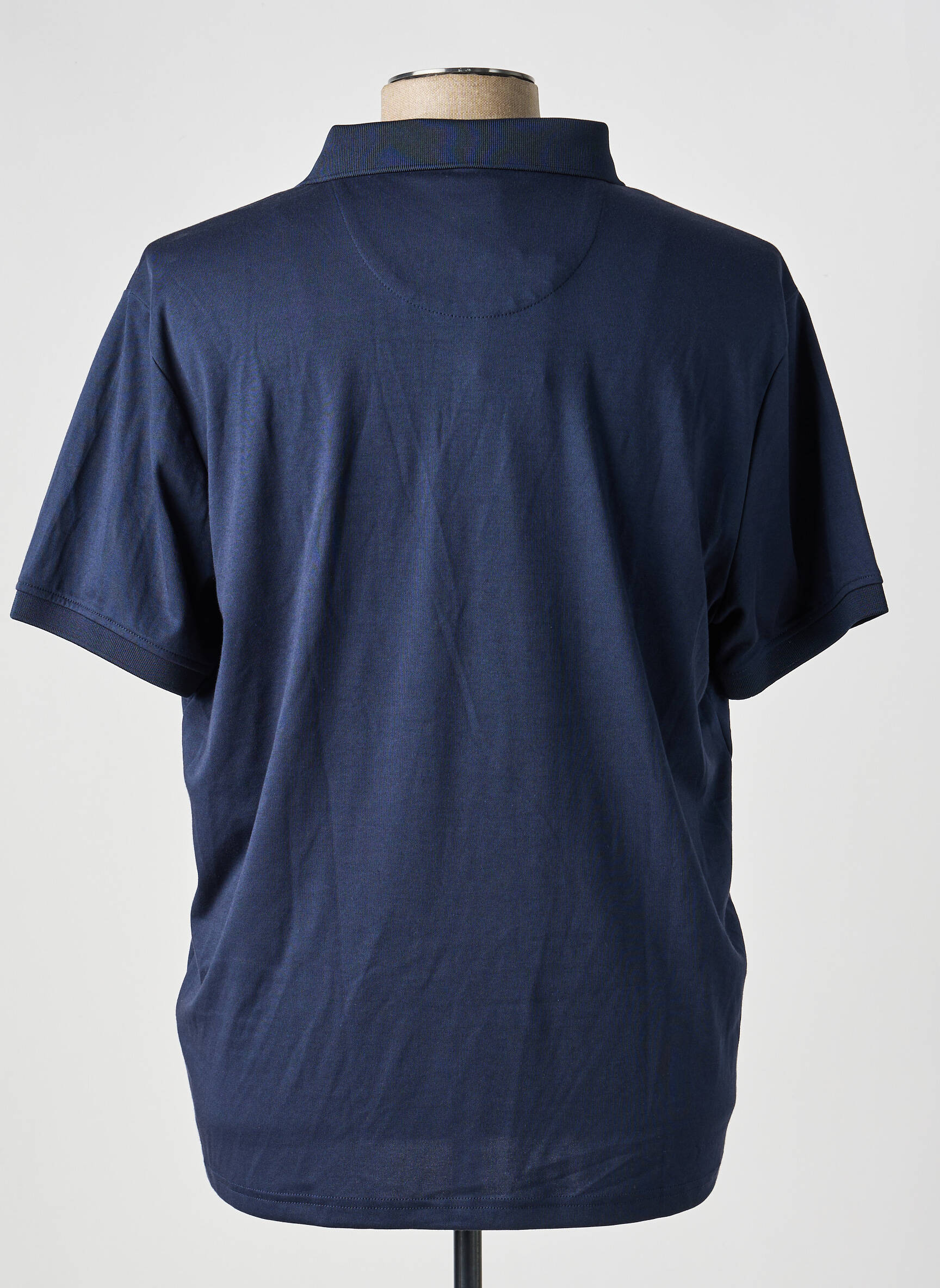 Polo tissage jersey manches courtes bleu COFOX homme