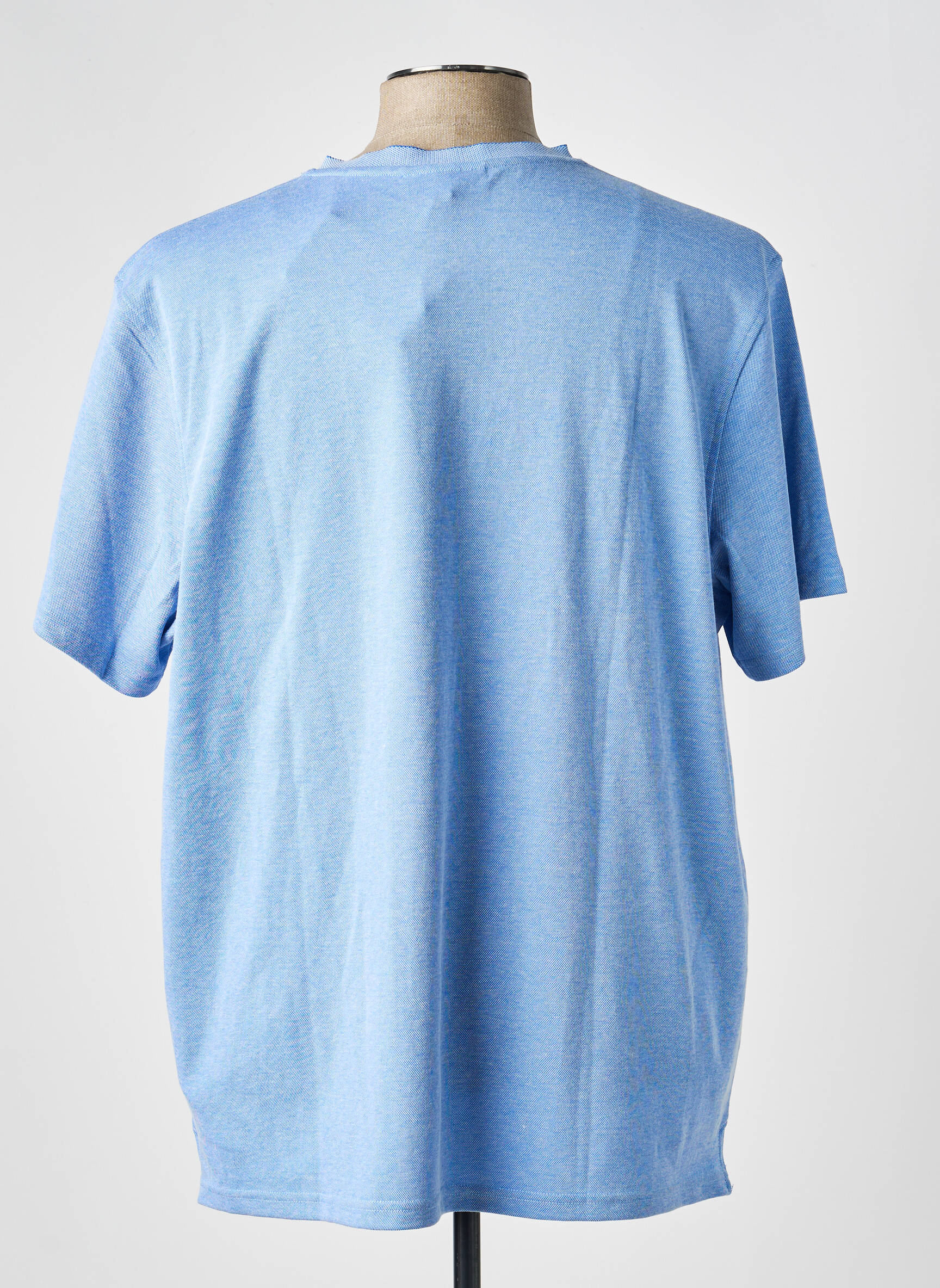 T-shirt coupe cintrée manches courtes bleu MISE AU GREEN homme