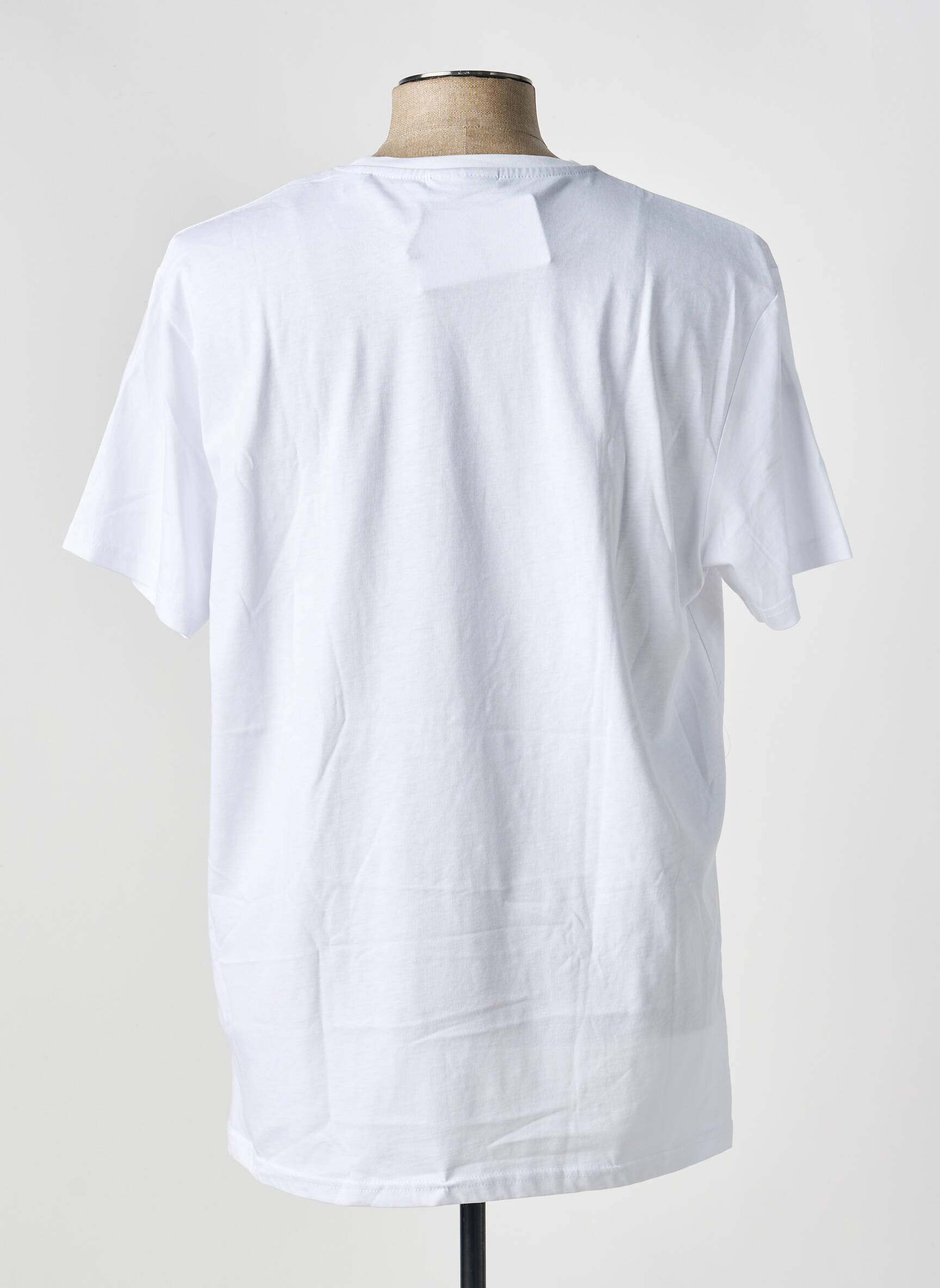 T-shirt broderie manches courtes blanc MISE AU GREEN homme