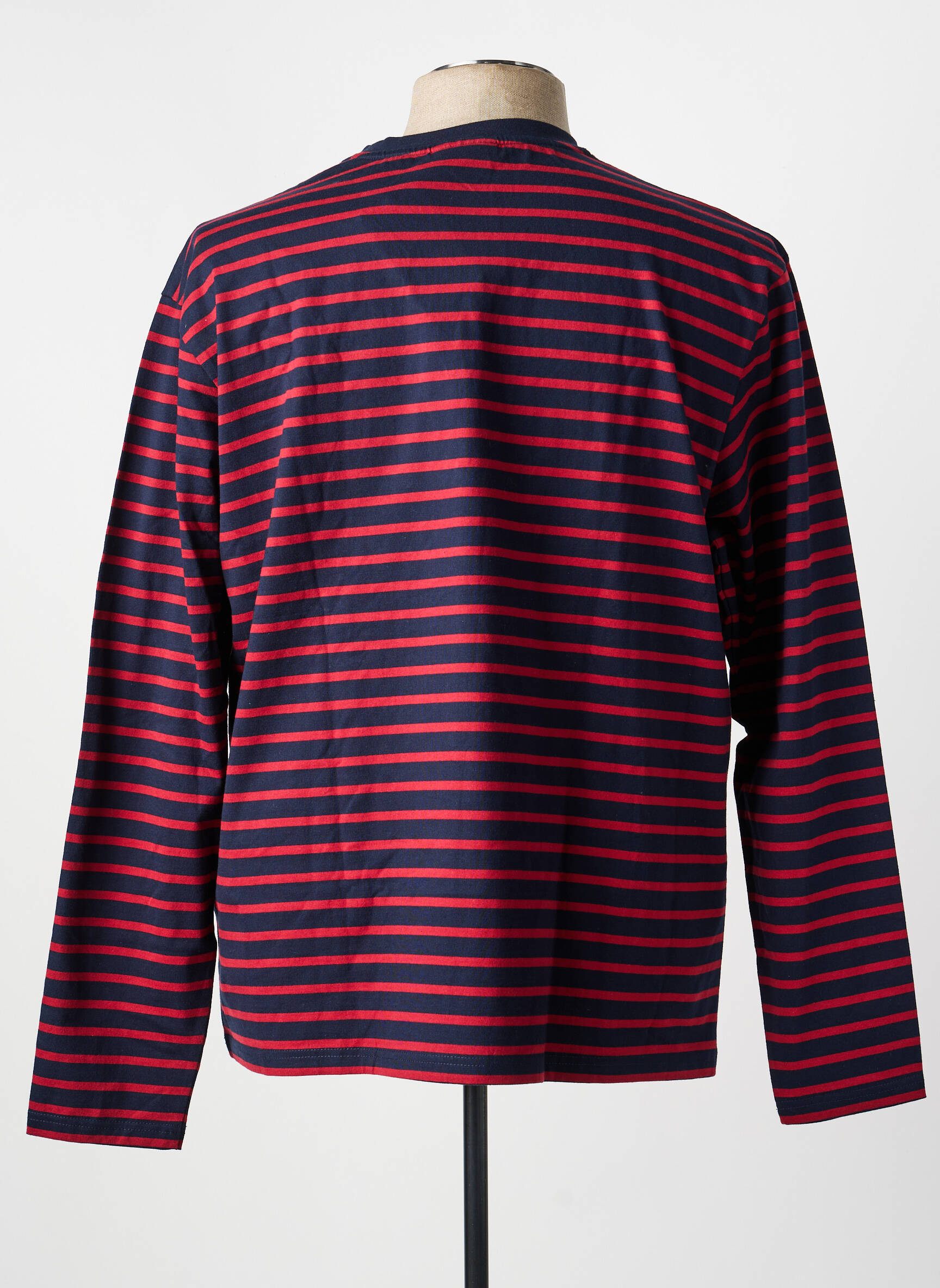 T-shirt coupe cintrée manches longues rouge MISE AU GREEN homme