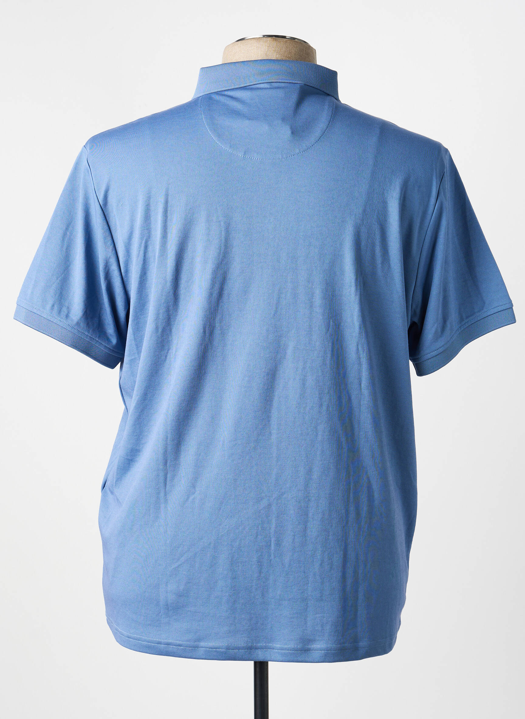 Polo coupe cintrée manches courtes bleu COFOX homme