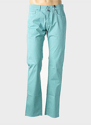 Pantalon droit stretch taille normale vert PIERRE CARDIN homme