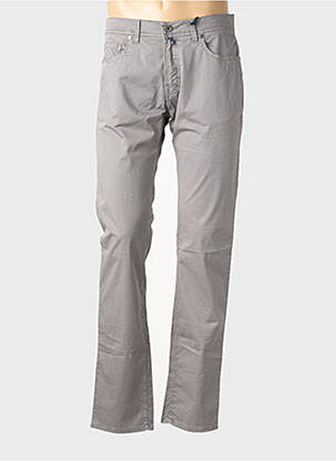 Pantalon droit stretch taille normale gris PIERRE CARDIN homme