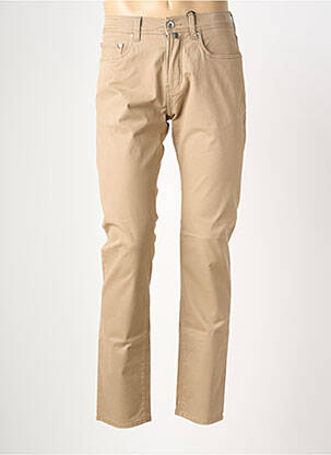 Pantalon droit stretch taille normale marron PIERRE CARDIN homme