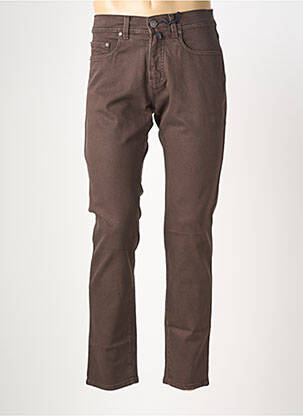 Jeans coupe slim stretch taille normale marron PIERRE CARDIN homme