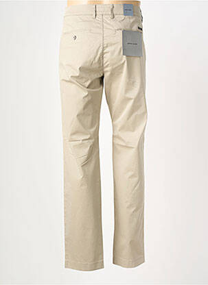 Pantalon chino stretch taille normale beige PIERRE CARDIN homme